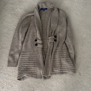 Apt. 9 Taupe Cardigan with Button Accents